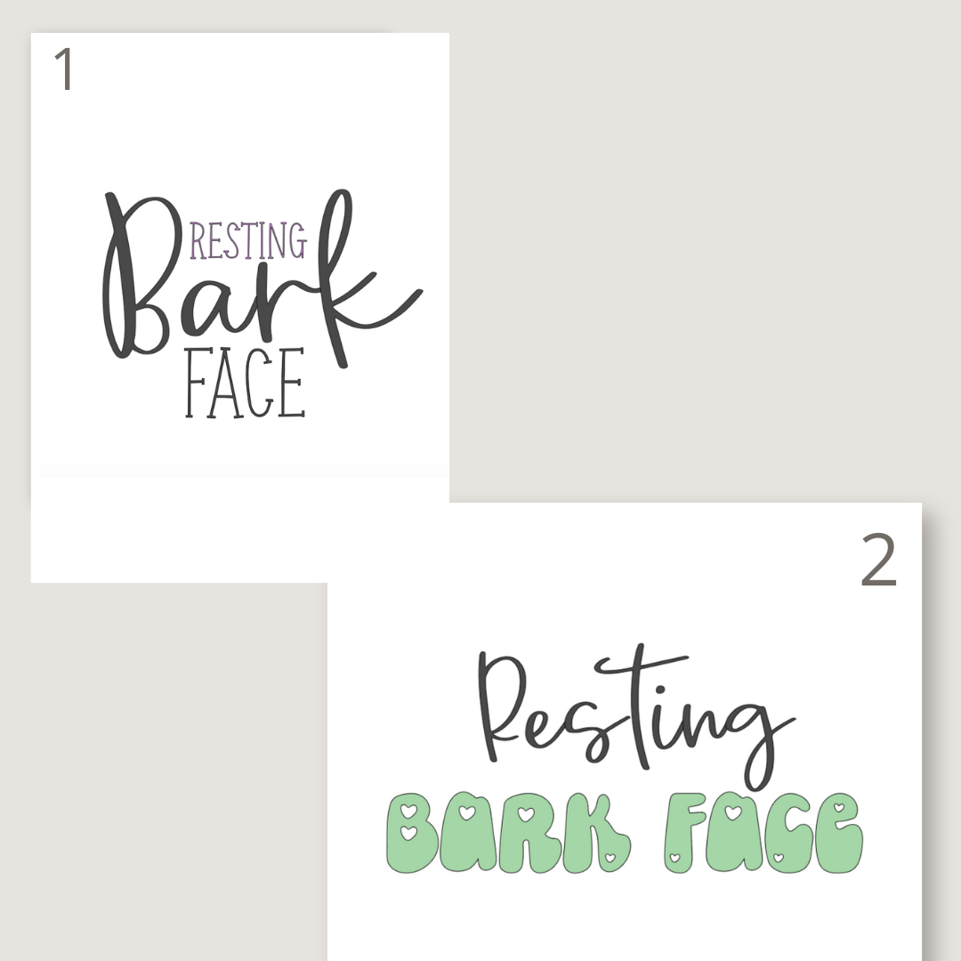 Resting Bark Face - Vinyl Bandana Add On