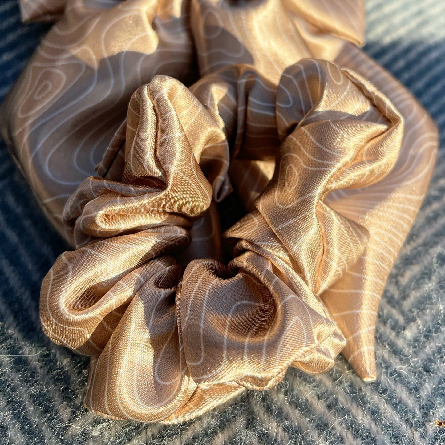 Pattern SATIN Scrunchies - Choose your colour