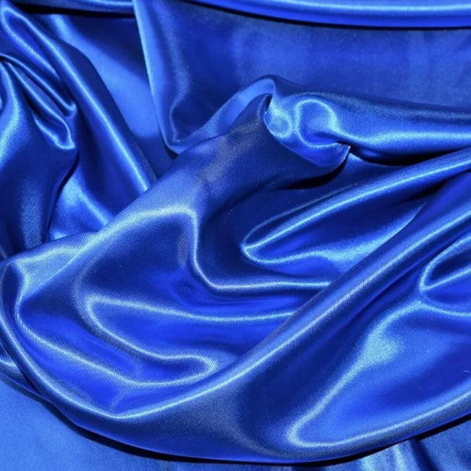 Blue Football Ribbon SATIN Bow-Tie