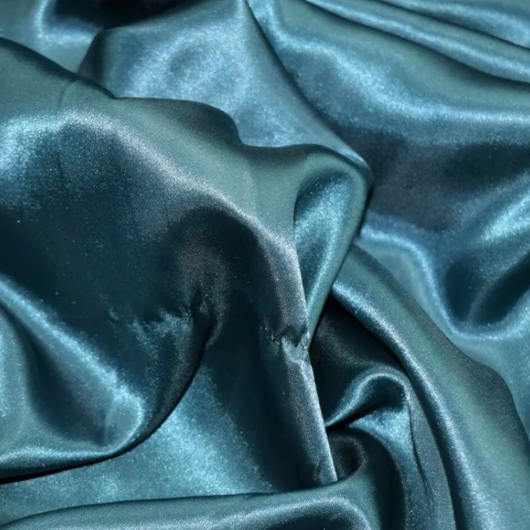 Teal SATIN Hair Bow