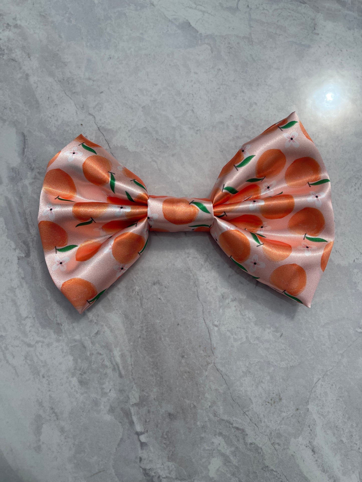 Just Peachy SATIN Hair Bow