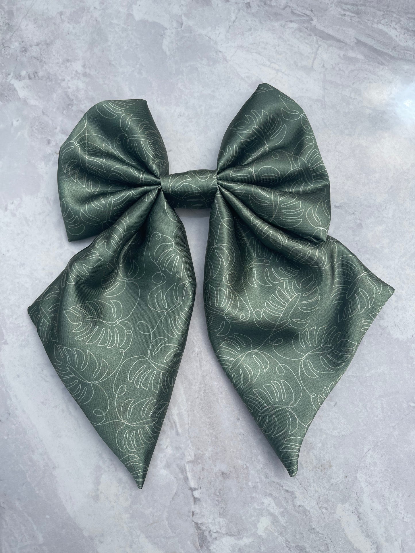 Monstera SATIN Bow-Tie