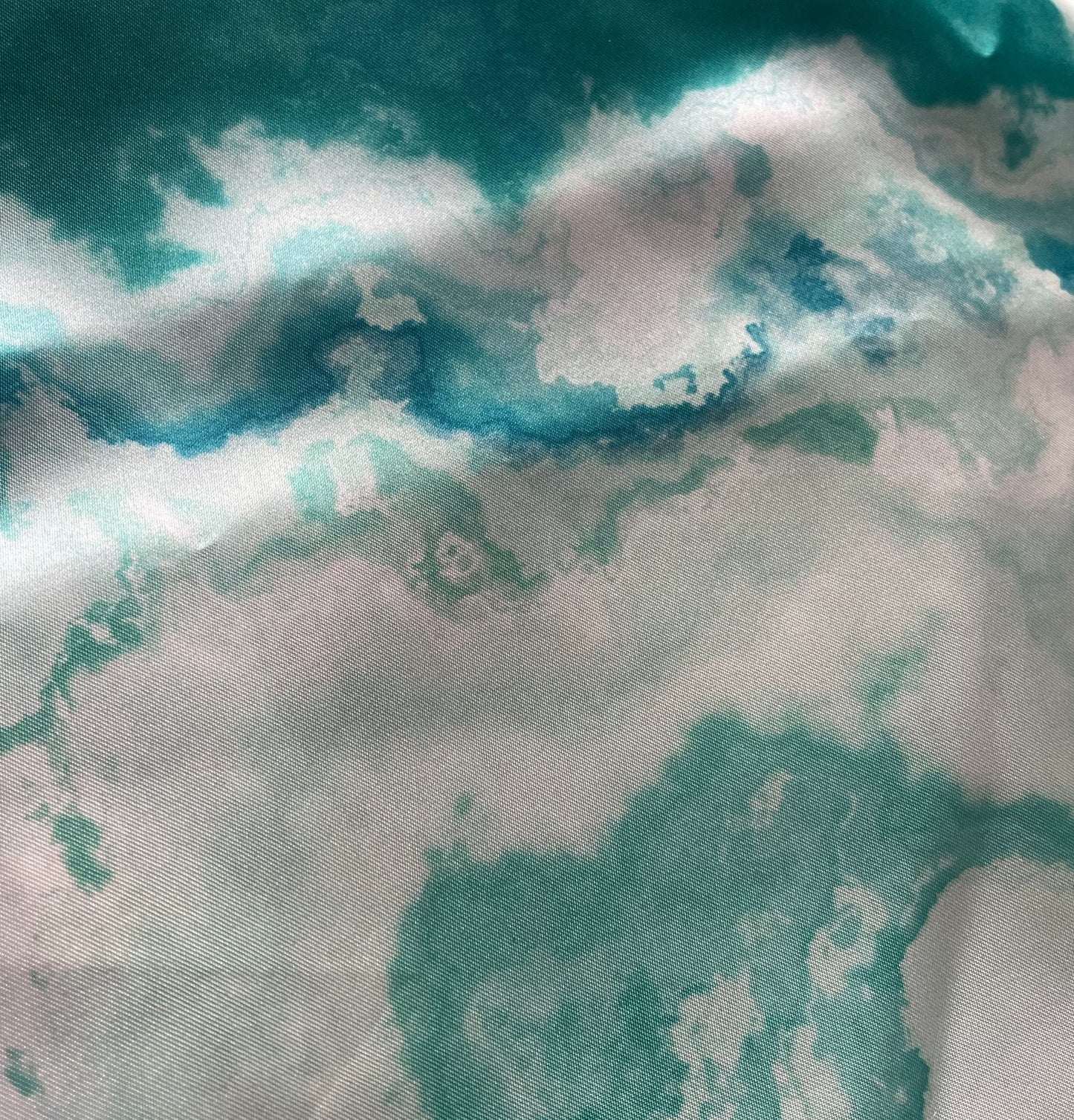 Seafoam SATIN Hair Bow