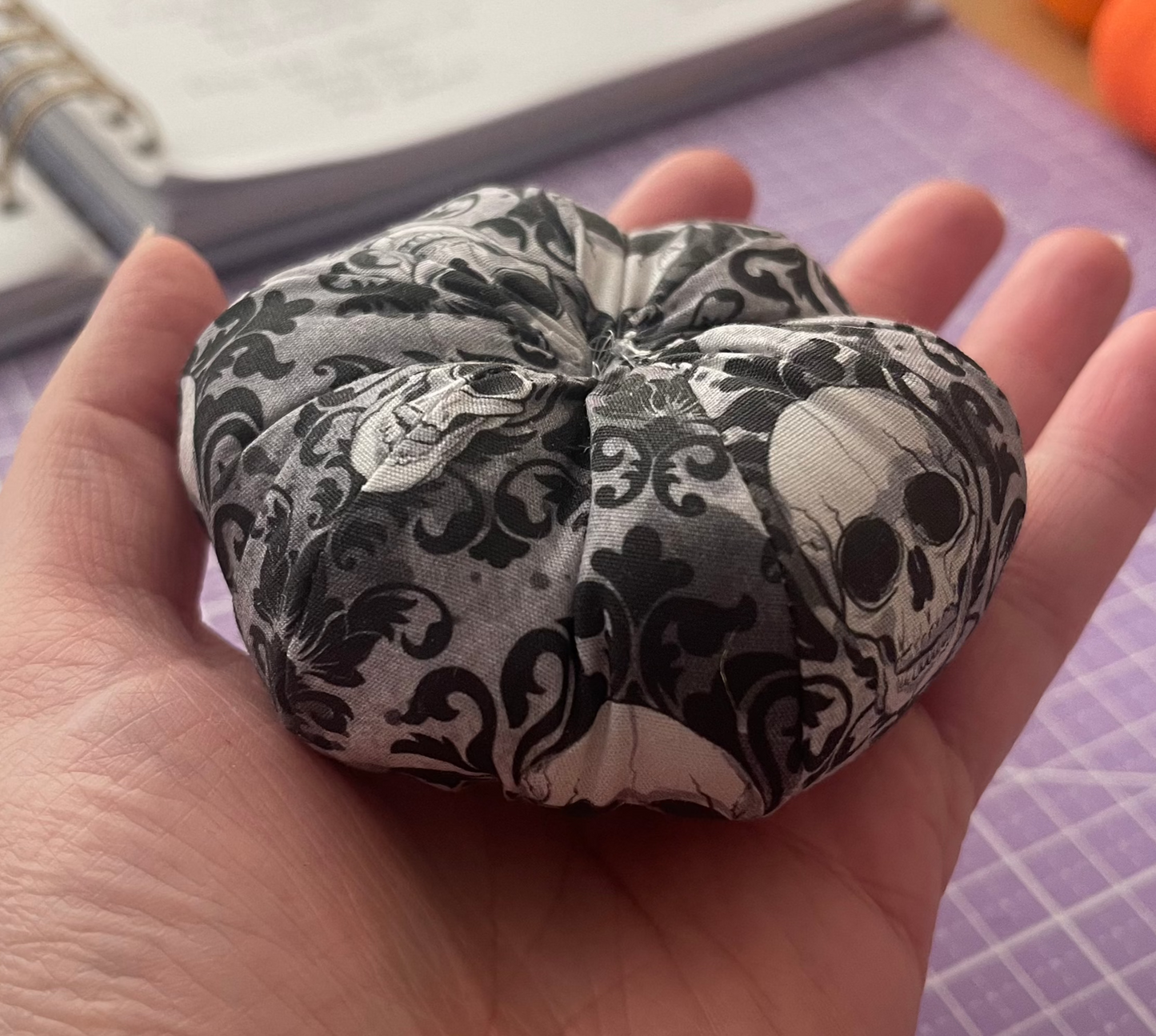 Damask Skull Pumpkin - Homeware