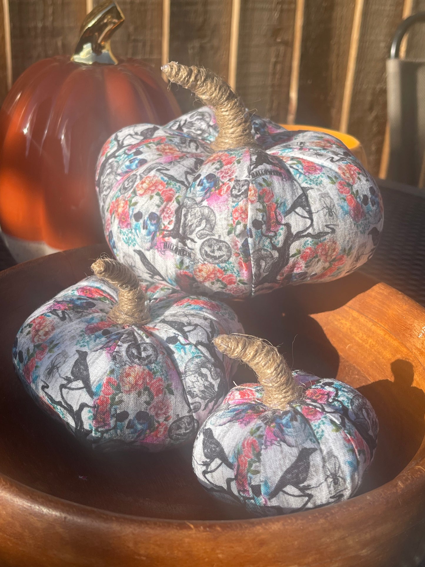 Colourful Skull Pumpkin - Homeware