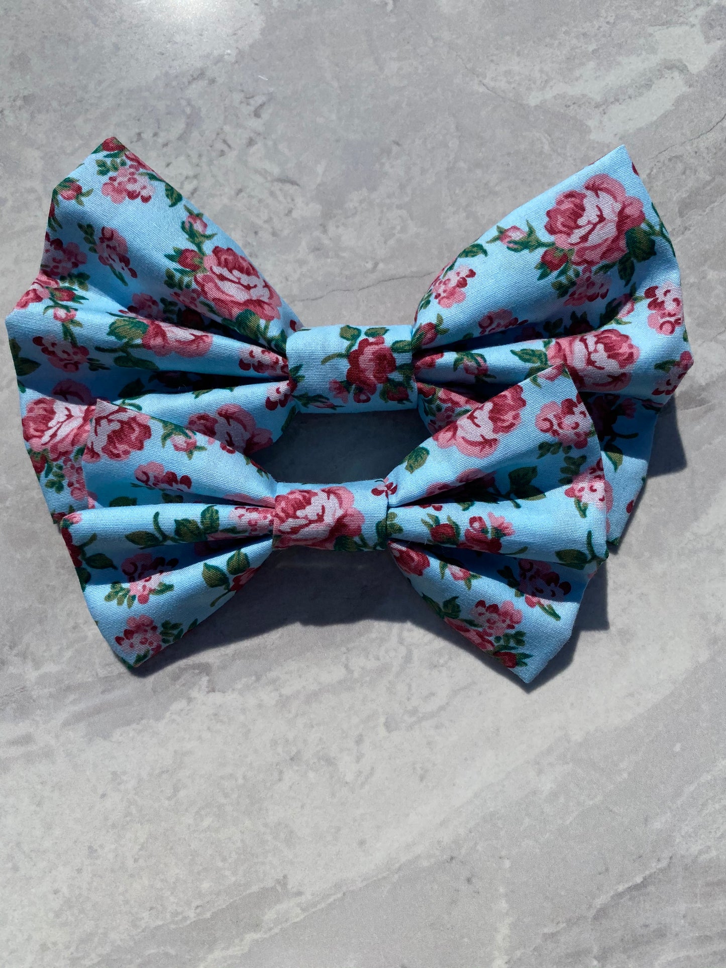 Turquoise floral Bow-Tie