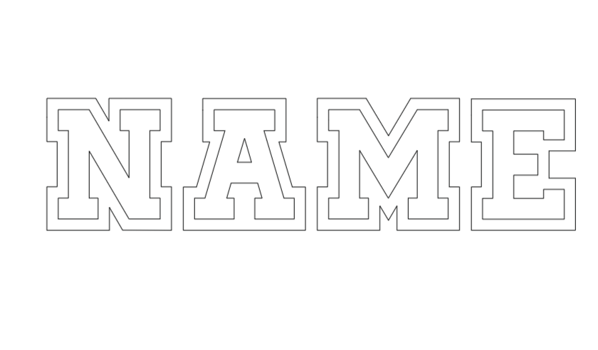 Sports Style Name - Vinyl Bandana Add On