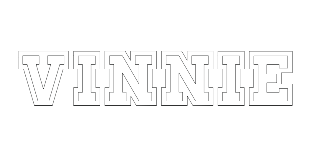 Sports Style Name - Vinyl Bandana Add On