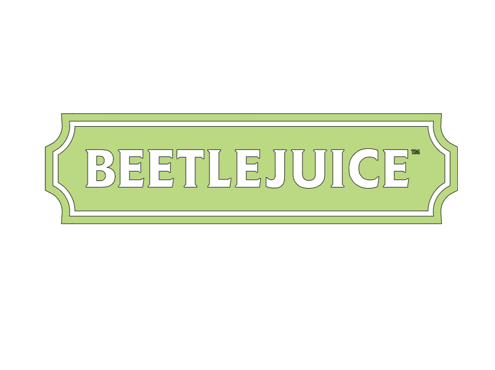beetlejuice sign glow in dark- Vinyl Bandana Add On