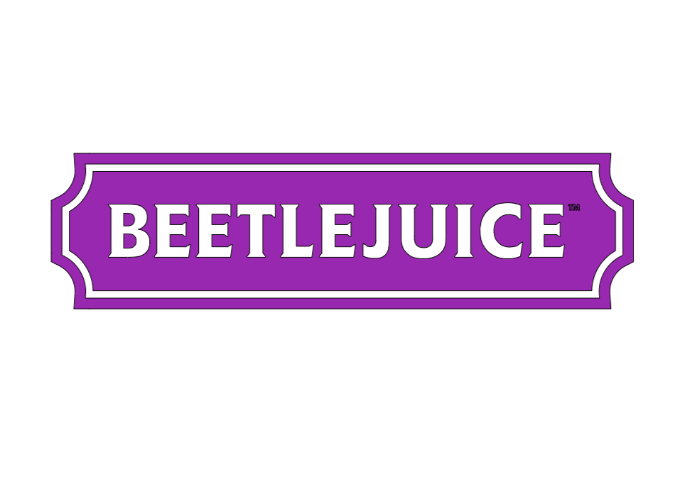 beetlejuice sign purple- Vinyl Bandana Add On