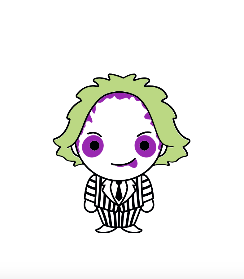 beetlejuice figure- Vinyl Bandana Add On