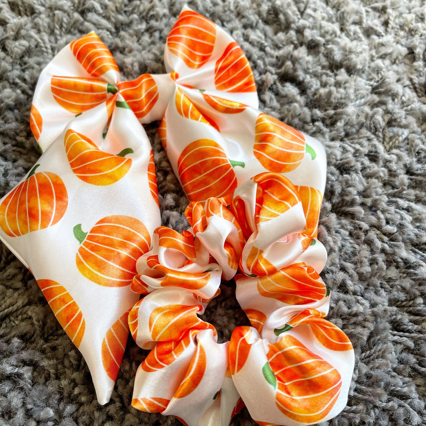 SATIN pumpkin Bow-Tie