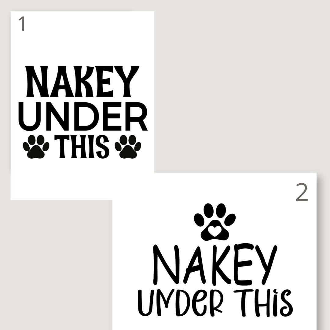 Nakey Under This - Vinyl Bandana Add On