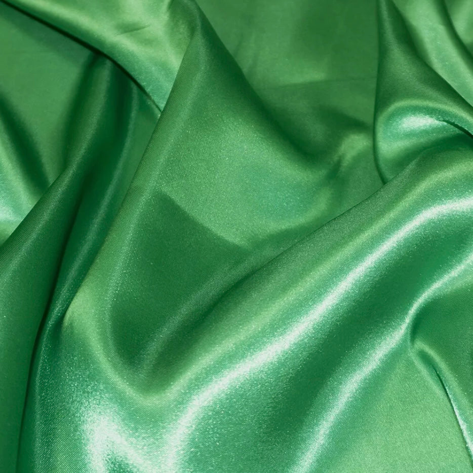 Green SATIN Hair Bow