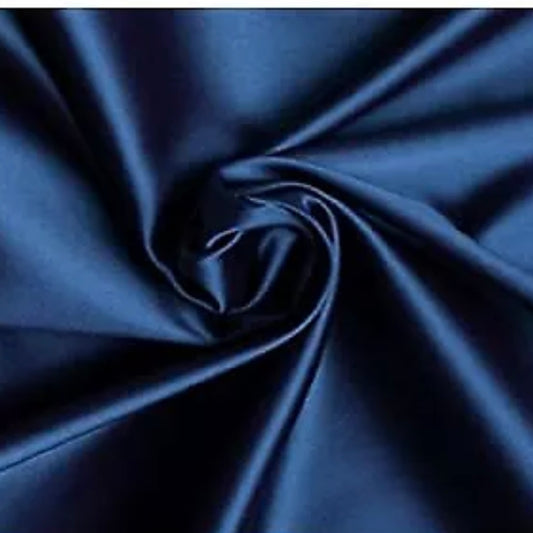 Navy SATIN Hair Bow