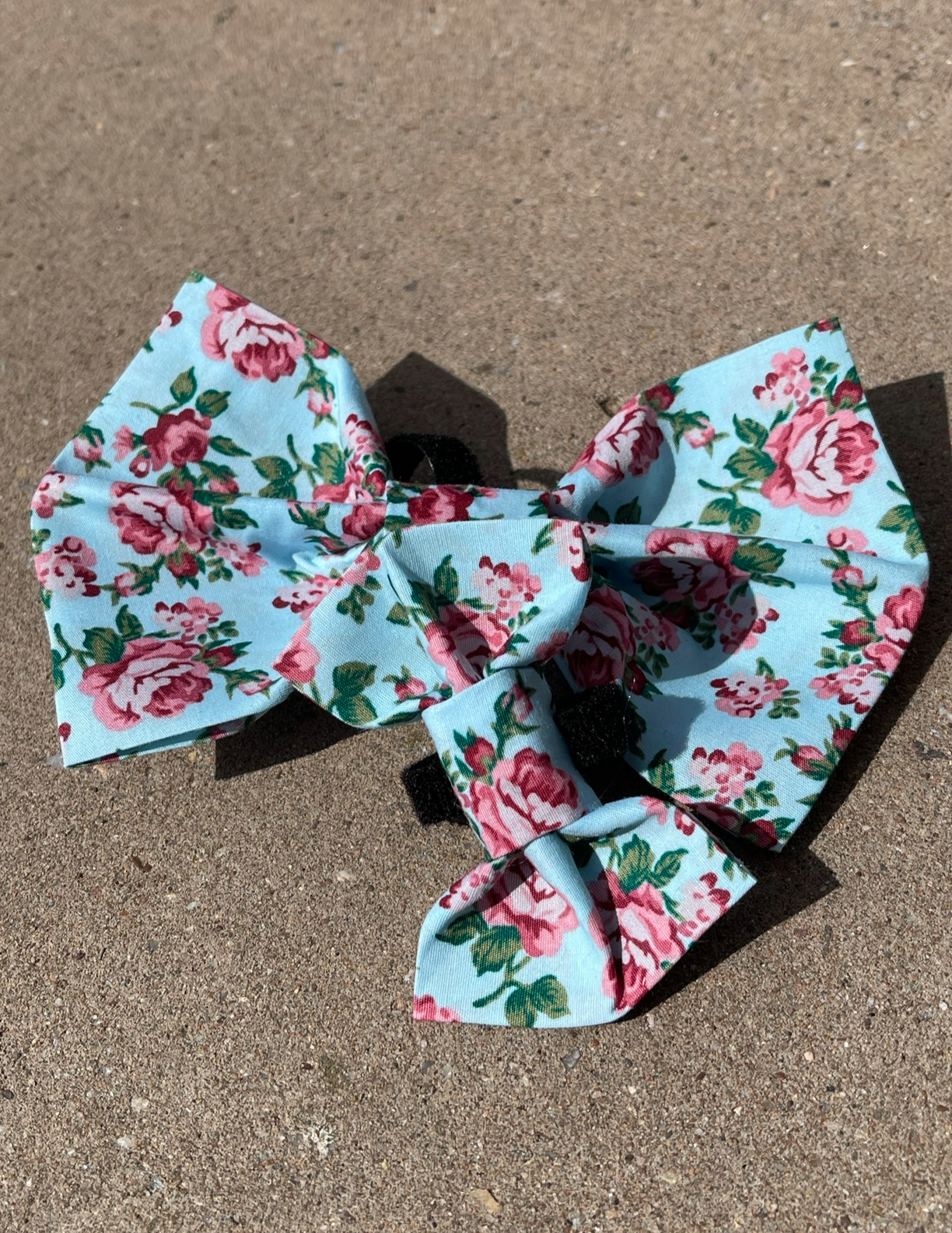 Turquoise floral Bow-Tie