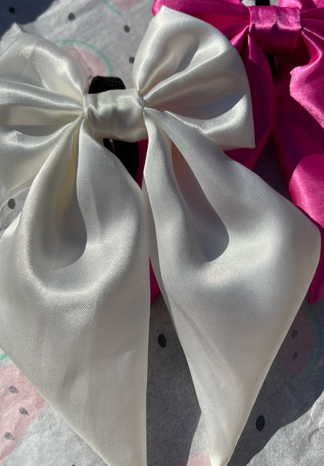 Ivory SATIN Bow-Tie