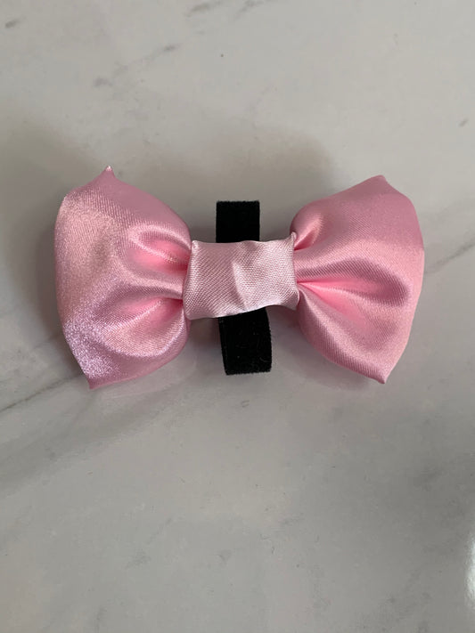 Pink SATIN Hair Bow