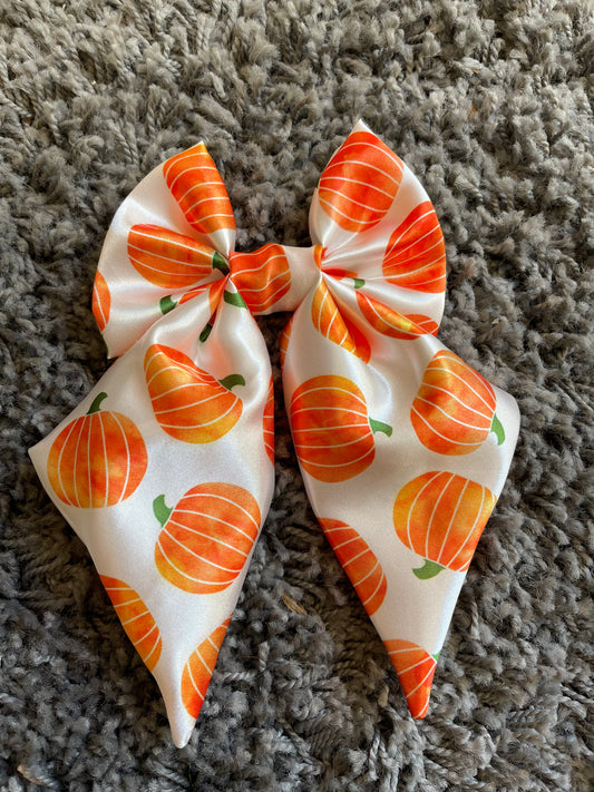 SATIN pumpkin Bow-Tie