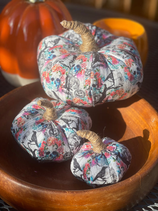 Colourful Skull Pumpkin - Homeware