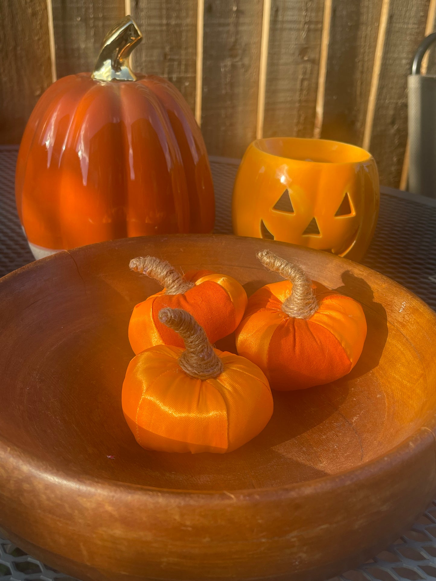 Satin Orange Pumpkin - Homeware