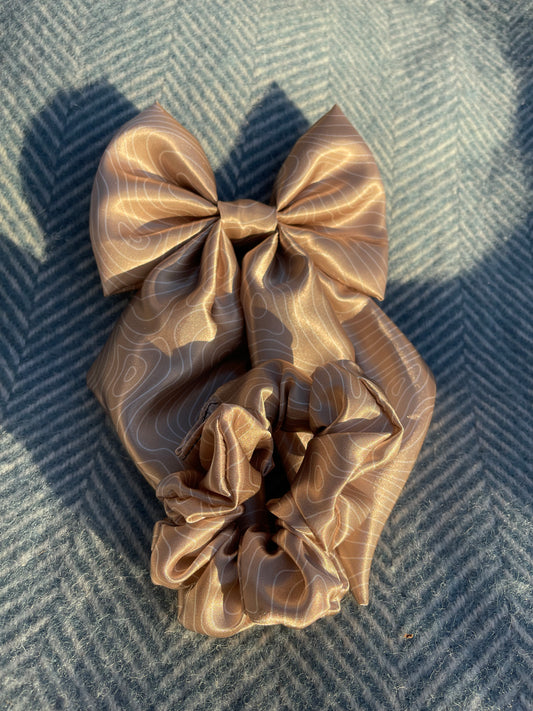 SATIN nude Bow-Tie