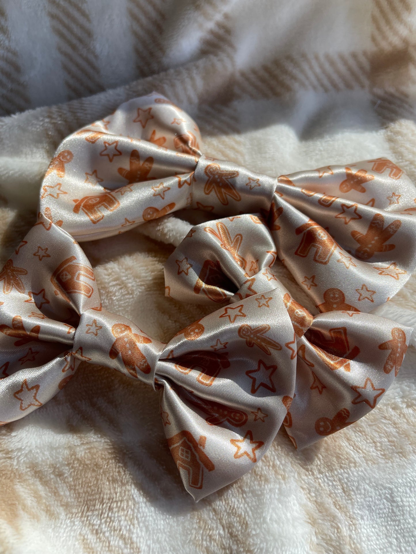 Gingerbread SATIN Bow-Tie