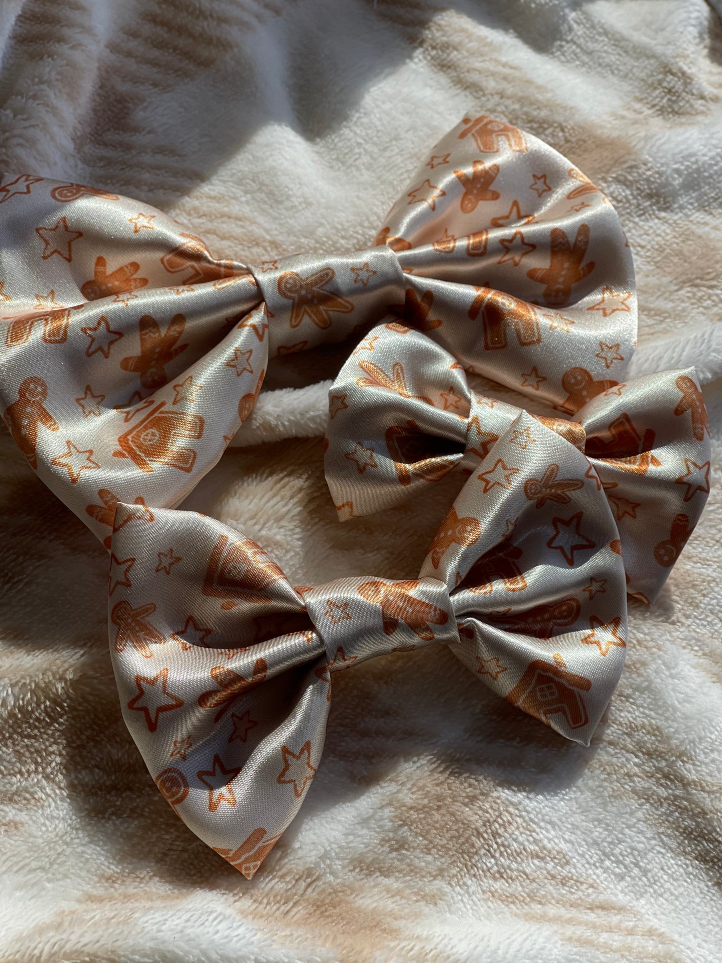 Gingerbread SATIN Bow-Tie