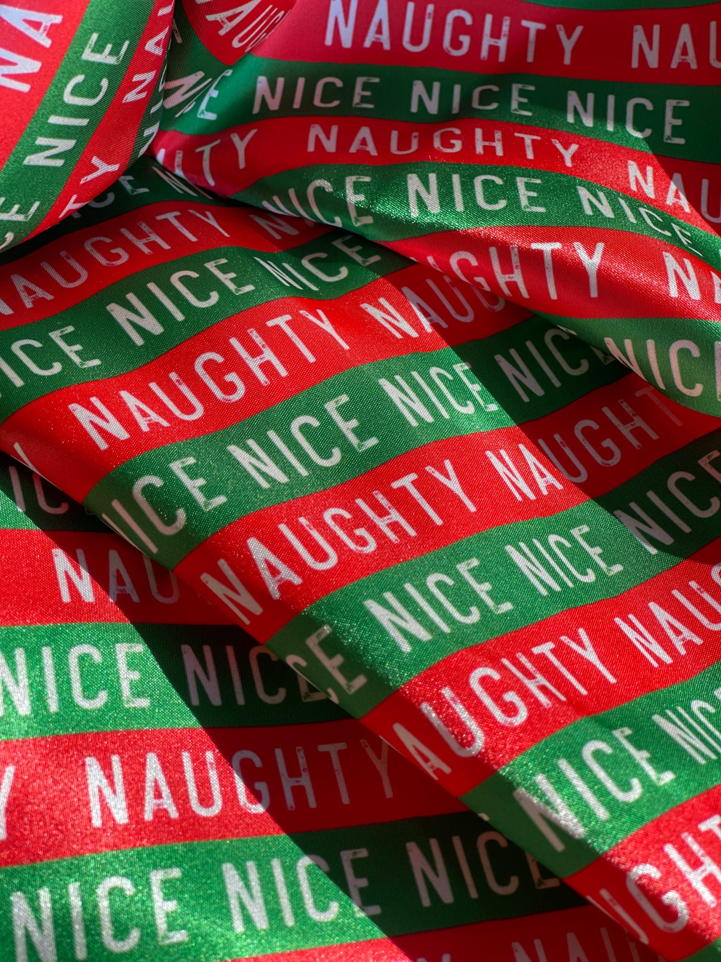 Naughty or Nice SATIN Bow-Tie