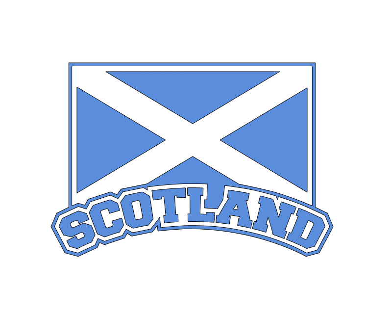 Scotland badge - Vinyl Bandana Add On