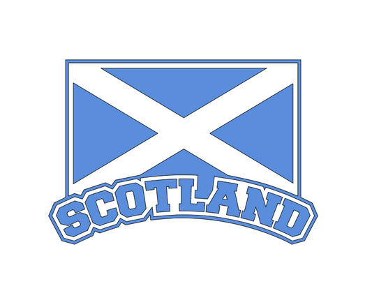 Scotland badge - Vinyl Bandana Add On